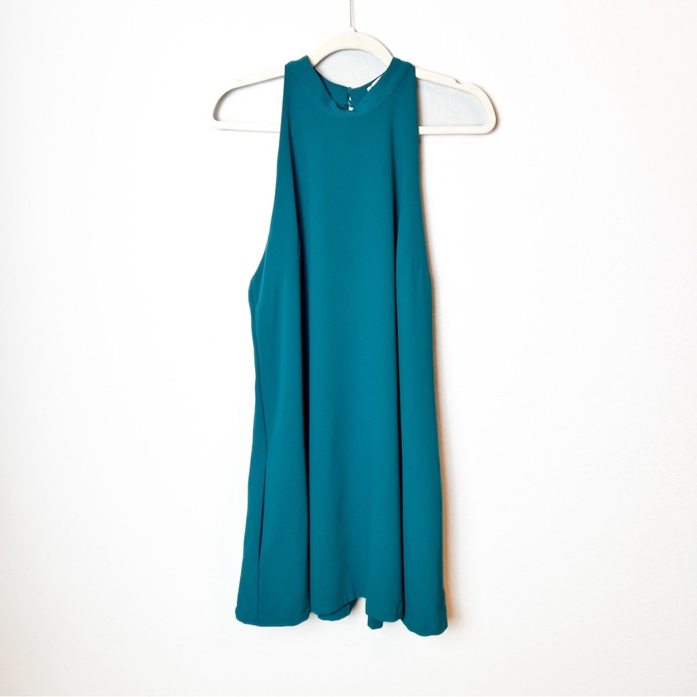 REVOLVE BRAND LOVERS + FRIENDS Lily Mini Dress In Green Dress Size Large EUC - Picture 2 of 7
